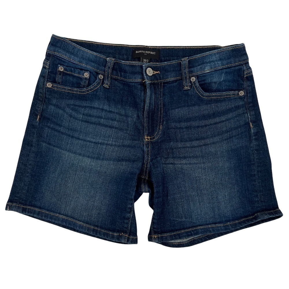 Banana Republic 4 Inch Dark Wash Denim Jean Shorts Size 26 (2) Women's